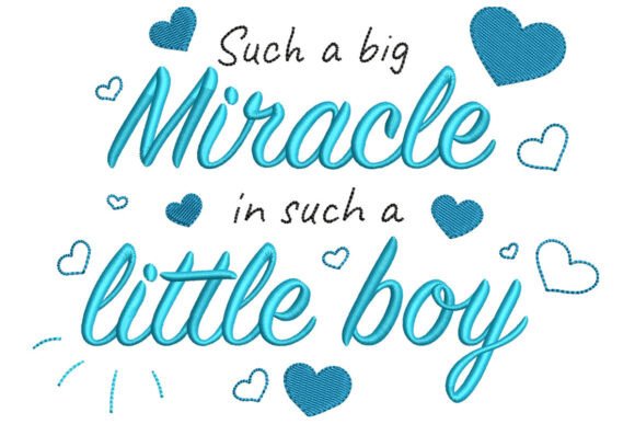 Baby Boy Quote Embroidery Design
