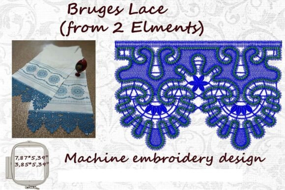 Bruges Lace Machine Embroidery Design