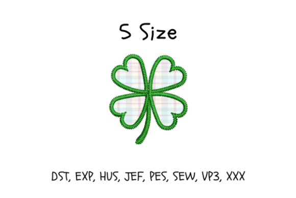 Clover Applique Embroidery Design