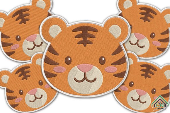 Cute Baby Tiger Embroidery Design