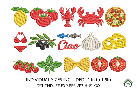 Dolce Vita Summer Embroidery X 15 File