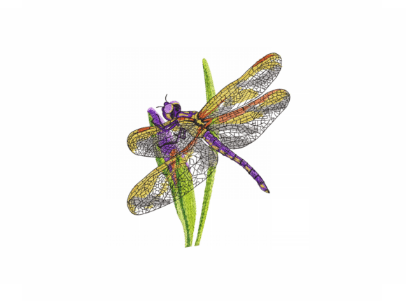 Dragonfly Machine Embroidery Design
