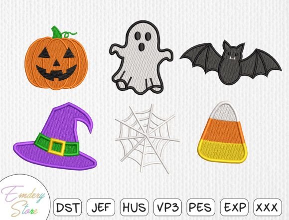 Halloween Embroidery Patch Set