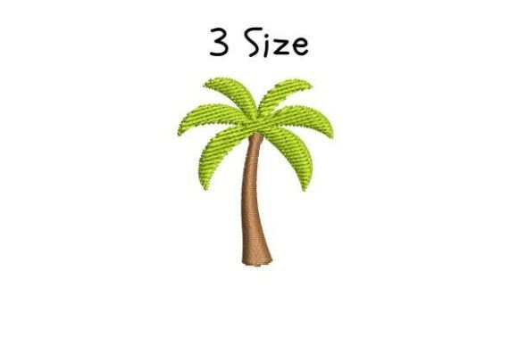 Palm Tree Embroidery Design